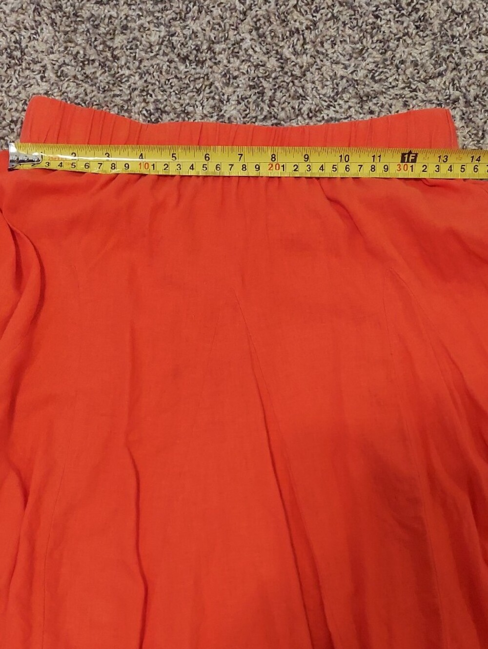 Universal Thread Orange Maxi A- Line Flowy Skirt Size Small - Picture 3 of 6